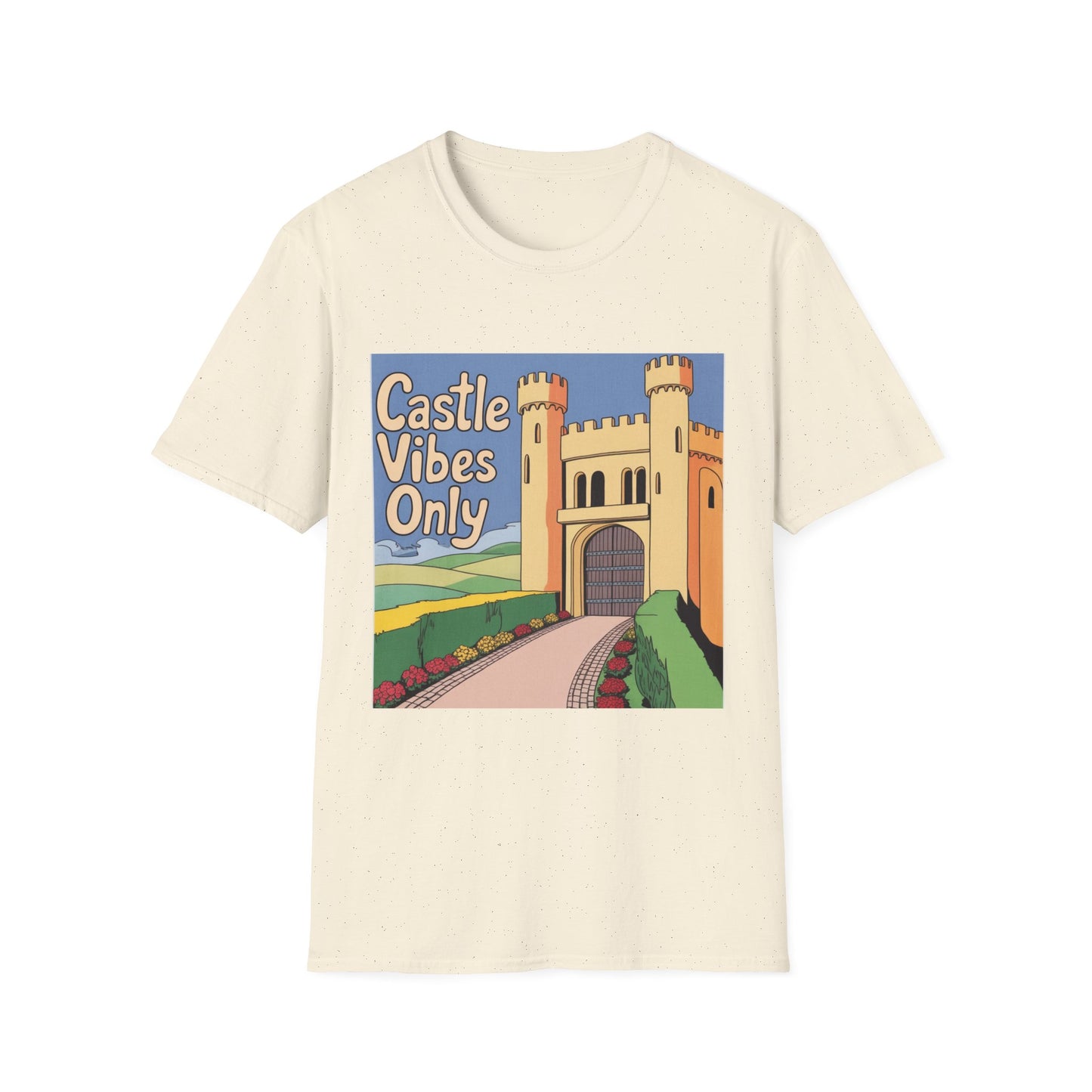 Castle Vibes Unisex T-Shirt, Fun Graphic Tee for Castle Lovers, Casual Wear, Gift for Travelers, Adventure Apparel