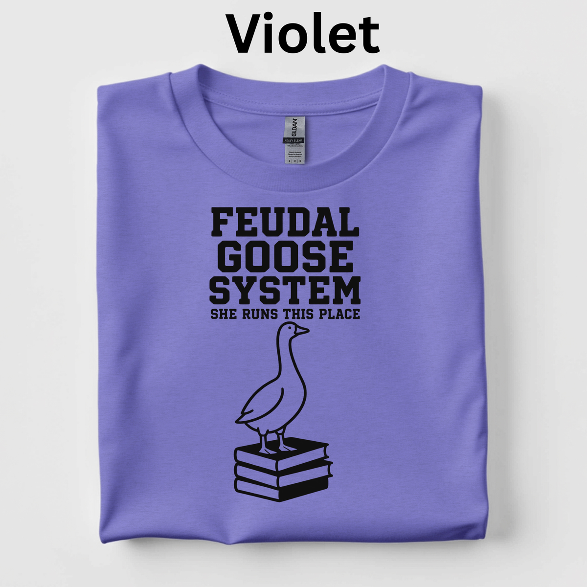 Feudal Goose System Teacher Shirt | Funny Medieval Goose T-Shirt | Feudalism History Classroom Tee