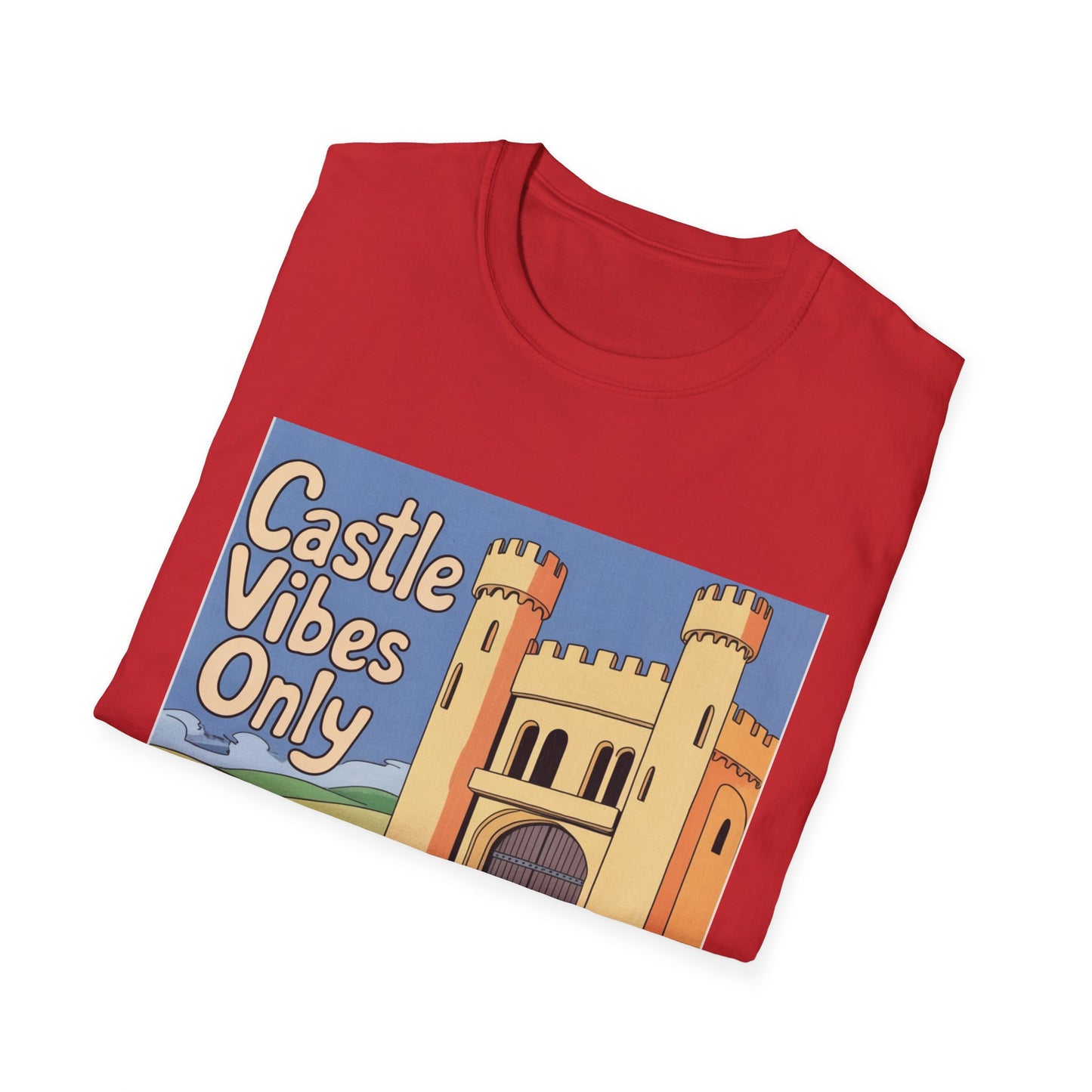 Castle Vibes Unisex T-Shirt, Fun Graphic Tee for Castle Lovers, Casual Wear, Gift for Travelers, Adventure Apparel