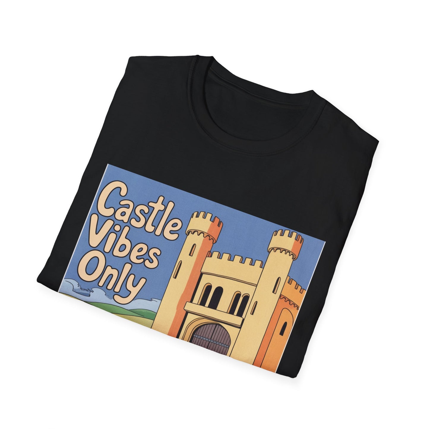 Castle Vibes Unisex T-Shirt, Fun Graphic Tee for Castle Lovers, Casual Wear, Gift for Travelers, Adventure Apparel
