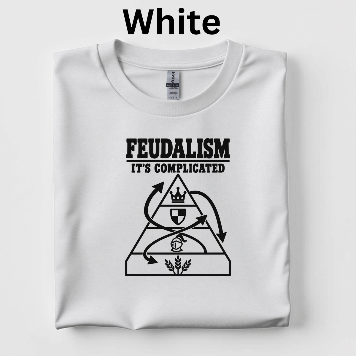 Feudalism: It's Complicated Shirt – Funny Middle Ages Teacher Shirt, Feudal System Unit Gift