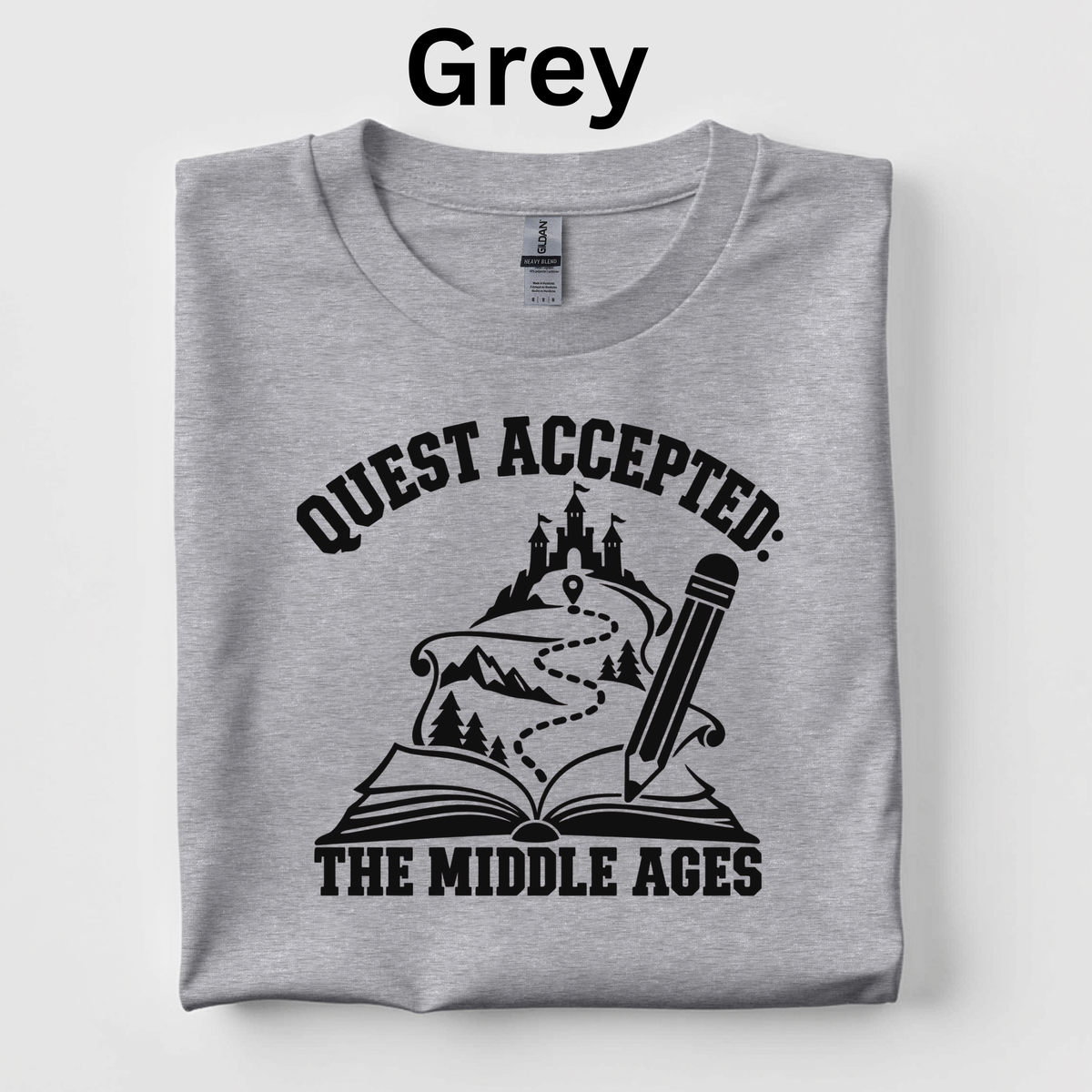Quest Accepted: The Middle Ages T-Shirt – CKLA Grade 4 Teacher Tee