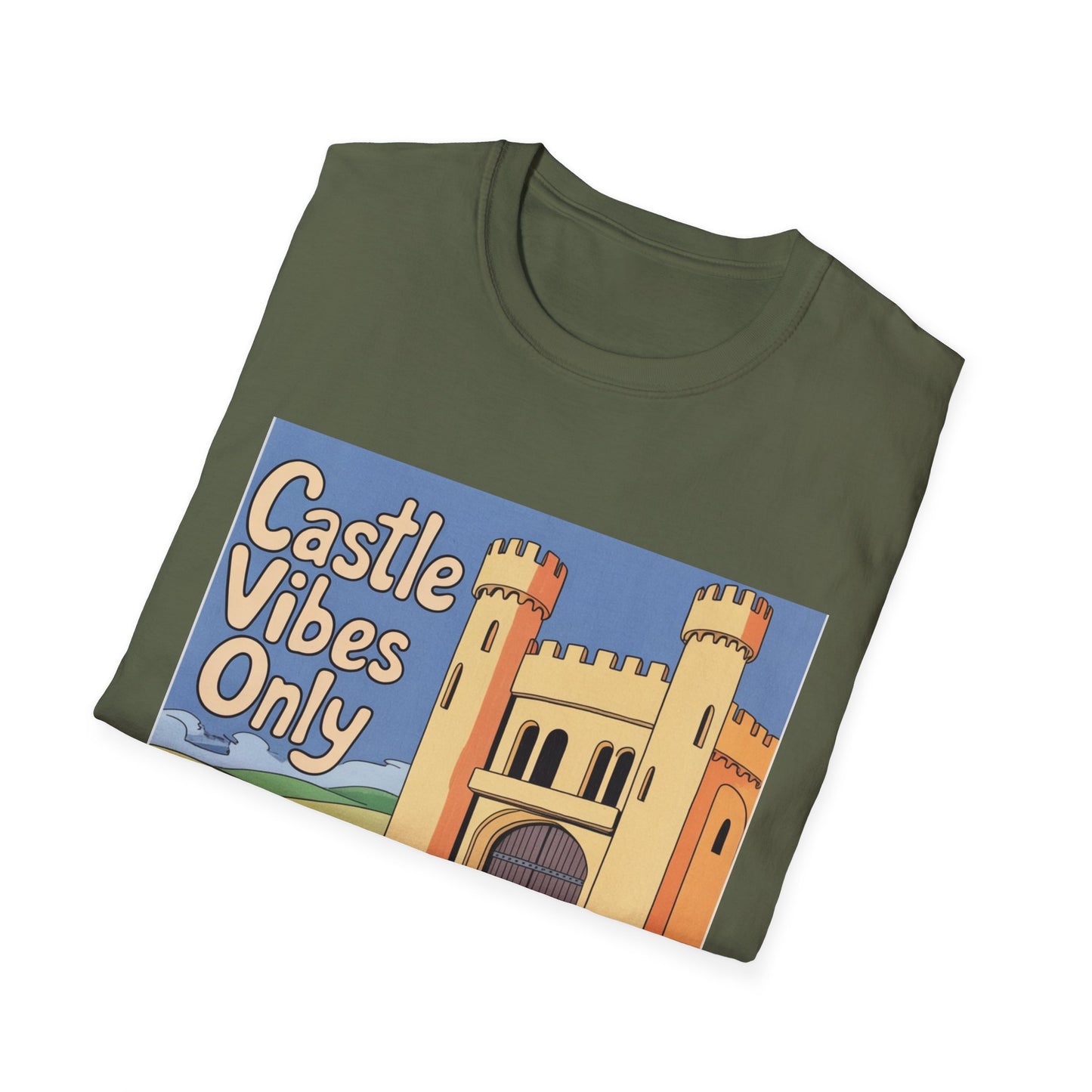 Castle Vibes Unisex T-Shirt, Fun Graphic Tee for Castle Lovers, Casual Wear, Gift for Travelers, Adventure Apparel