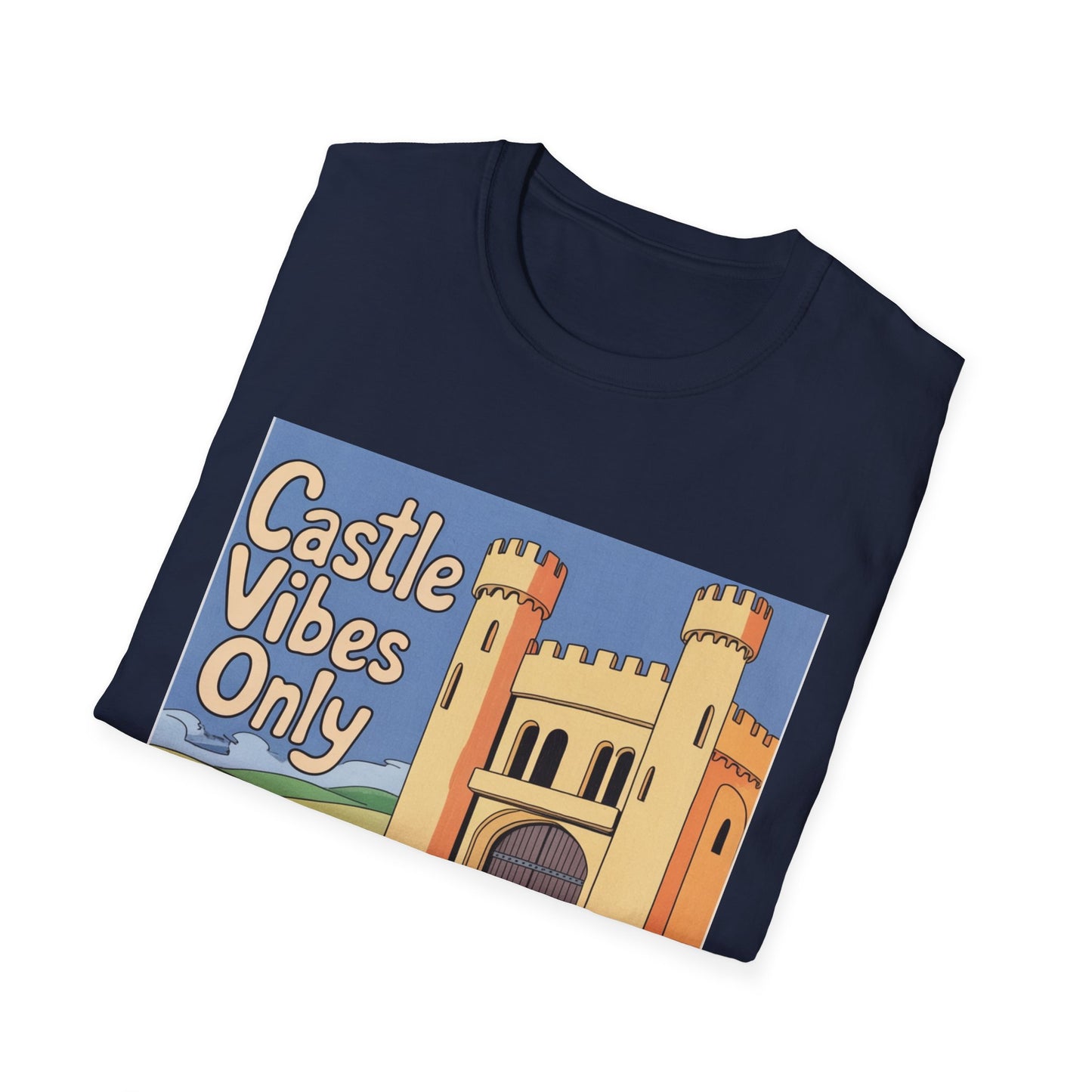 Castle Vibes Unisex T-Shirt, Fun Graphic Tee for Castle Lovers, Casual Wear, Gift for Travelers, Adventure Apparel