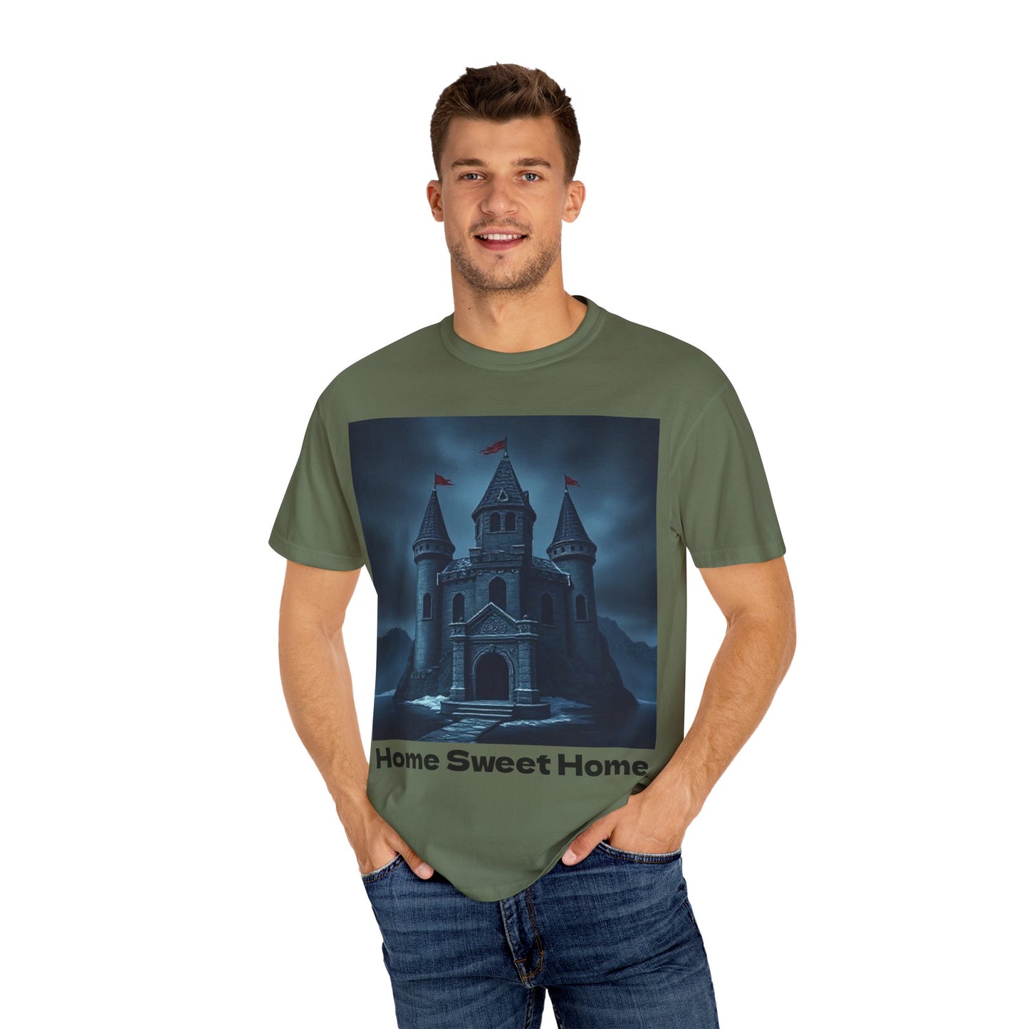 Home Sweet Home Castle T-Shirt | Cozy Unisex Tee | Fantasy Lover Gift, Housewarming Shirt, Casual Wear, Family Reunion