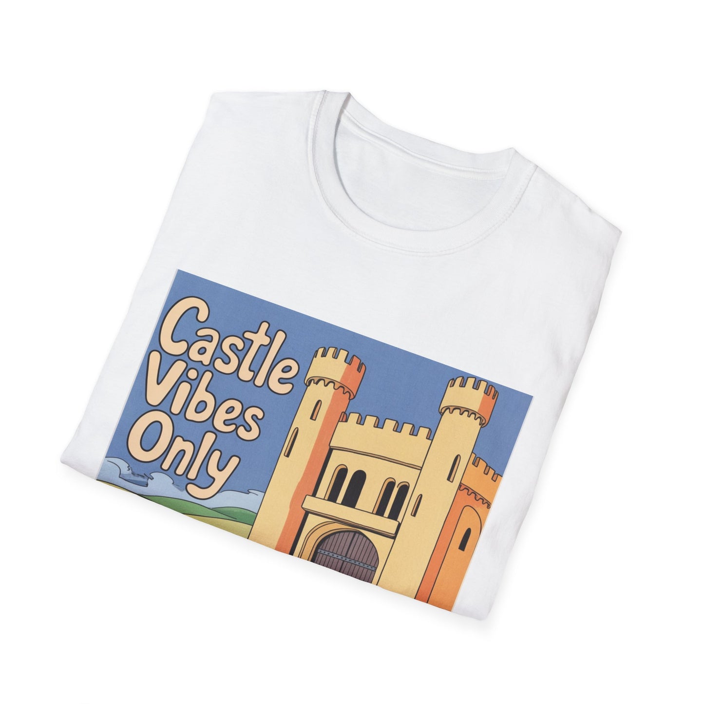 Castle Vibes Unisex T-Shirt, Fun Graphic Tee for Castle Lovers, Casual Wear, Gift for Travelers, Adventure Apparel