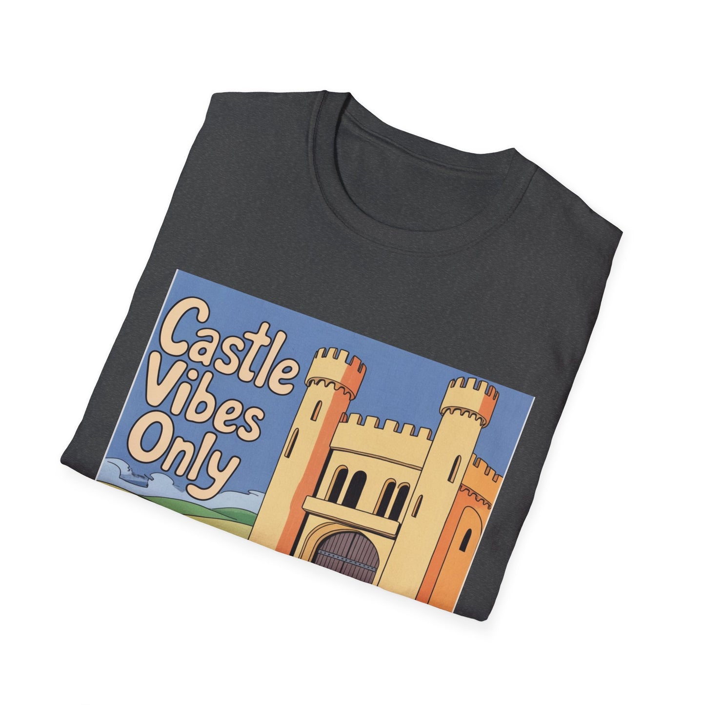 Castle Vibes Unisex T-Shirt, Fun Graphic Tee for Castle Lovers, Casual Wear, Gift for Travelers, Adventure Apparel