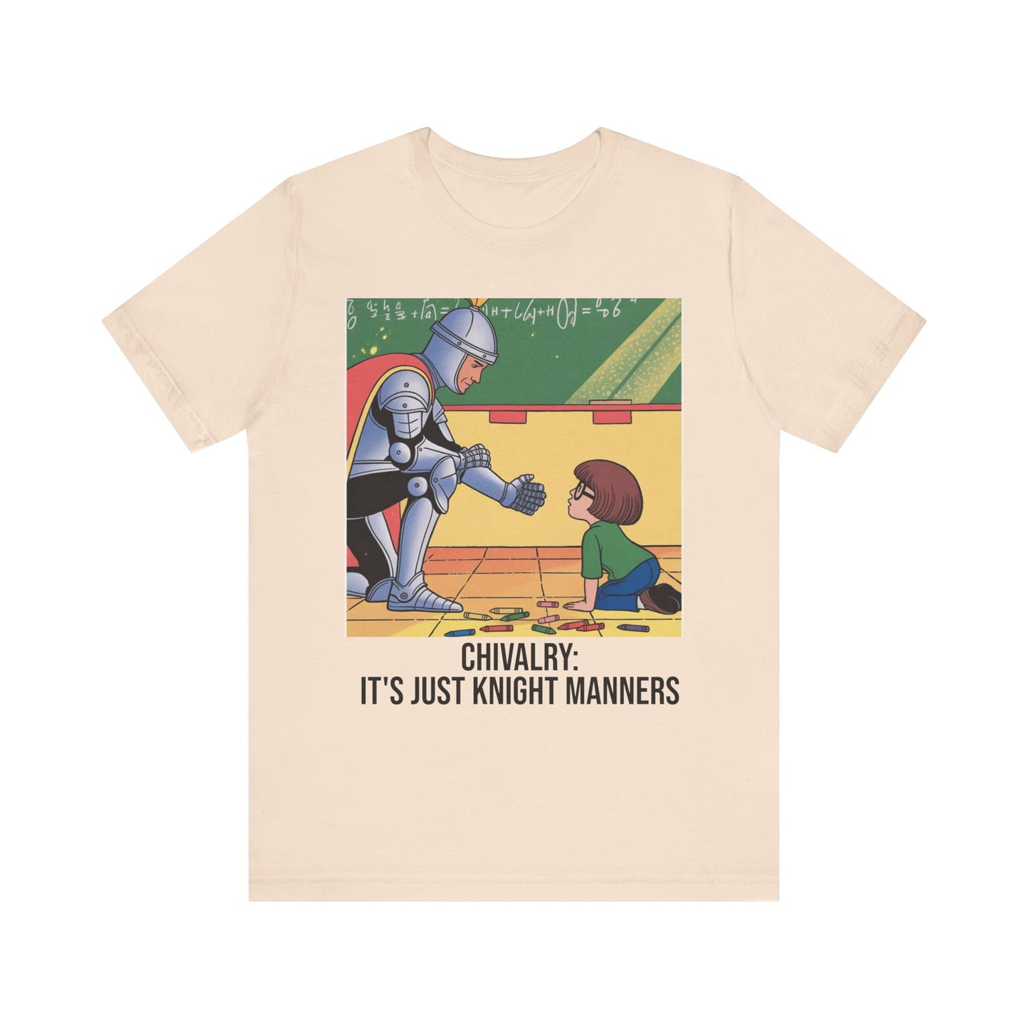 Chivalry Knight T-Shirt, Fun Graphic Tee, Unisex Casual Top, Gift for Gamers, Unique Humor Apparel, Funny Outfit for Friends