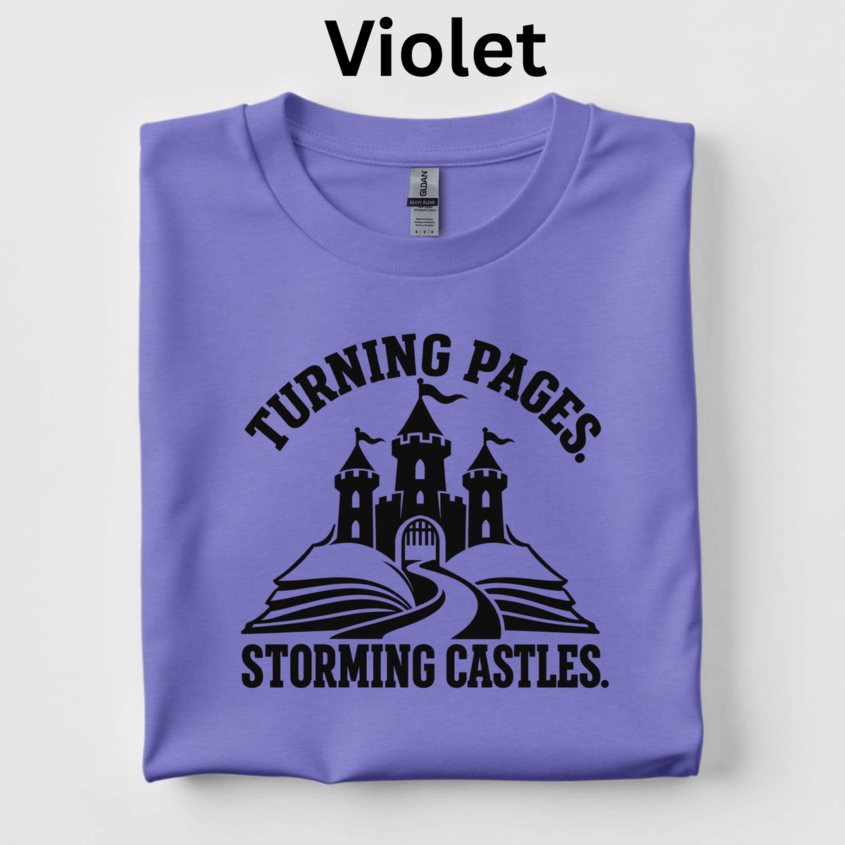 Turning Pages, Storming Castles T-Shirt – CKLA Grade 4 Middle Ages Teacher Tee