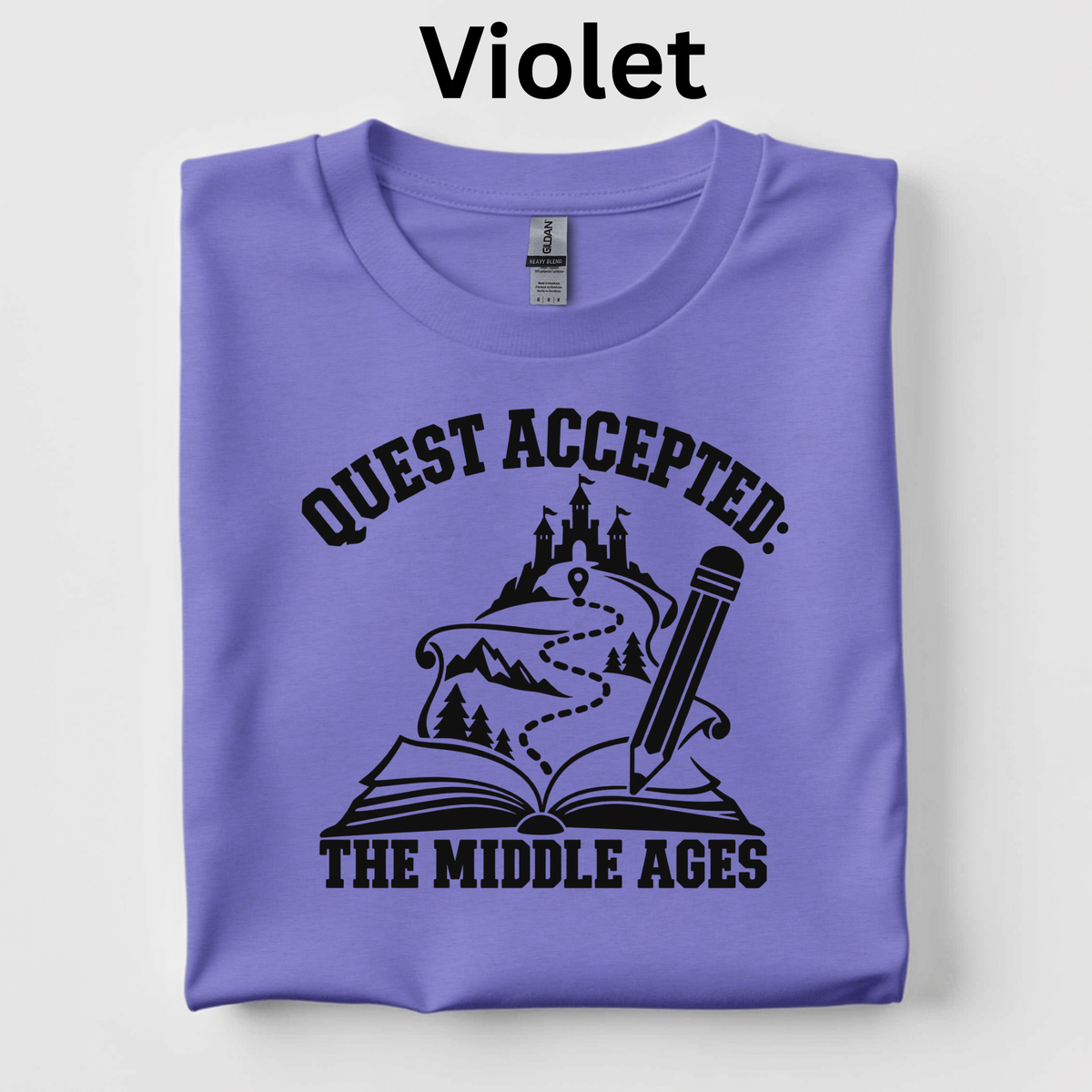 Quest Accepted: The Middle Ages T-Shirt – CKLA Grade 4 Teacher Tee