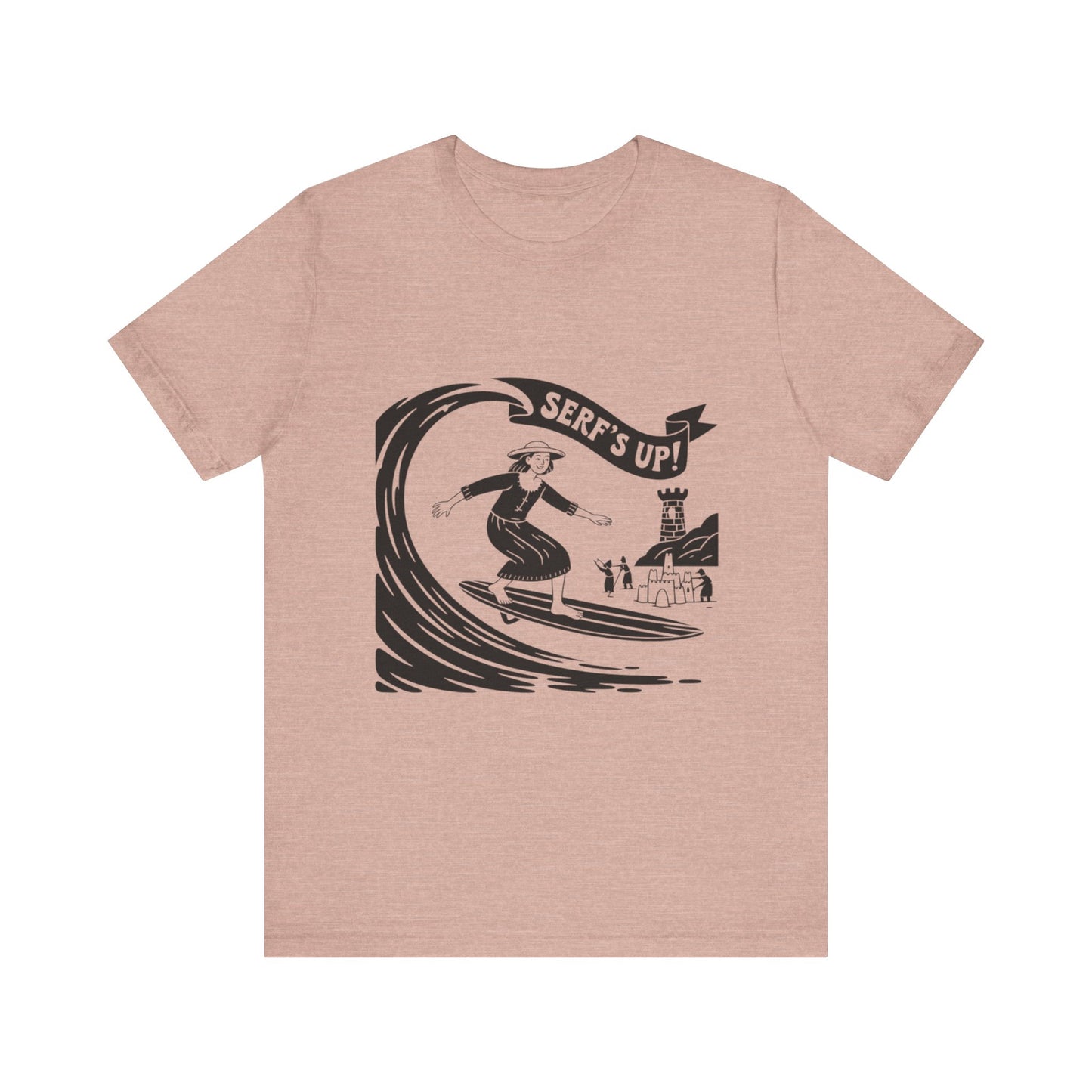 Surf's Up Unisex Tee - Perfect for Beach Days, Summer Parties, Surfing Enthusiasts, Casual Outings, Vacation Vibes