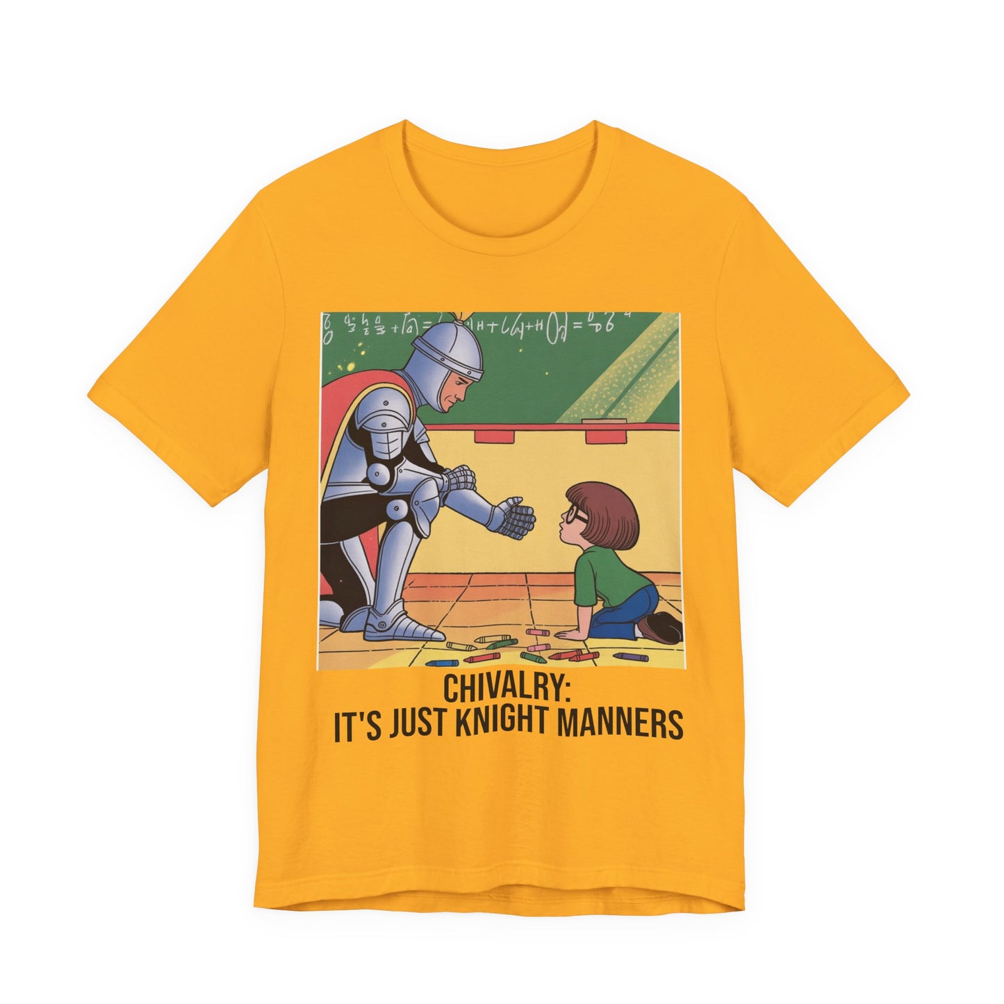 Chivalry Knight T-Shirt, Fun Graphic Tee, Unisex Casual Top, Gift for Gamers, Unique Humor Apparel, Funny Outfit for Friends