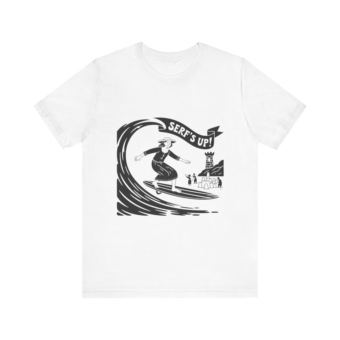 Surf's Up Unisex Tee - Perfect for Beach Days, Summer Parties, Surfing Enthusiasts, Casual Outings, Vacation Vibes