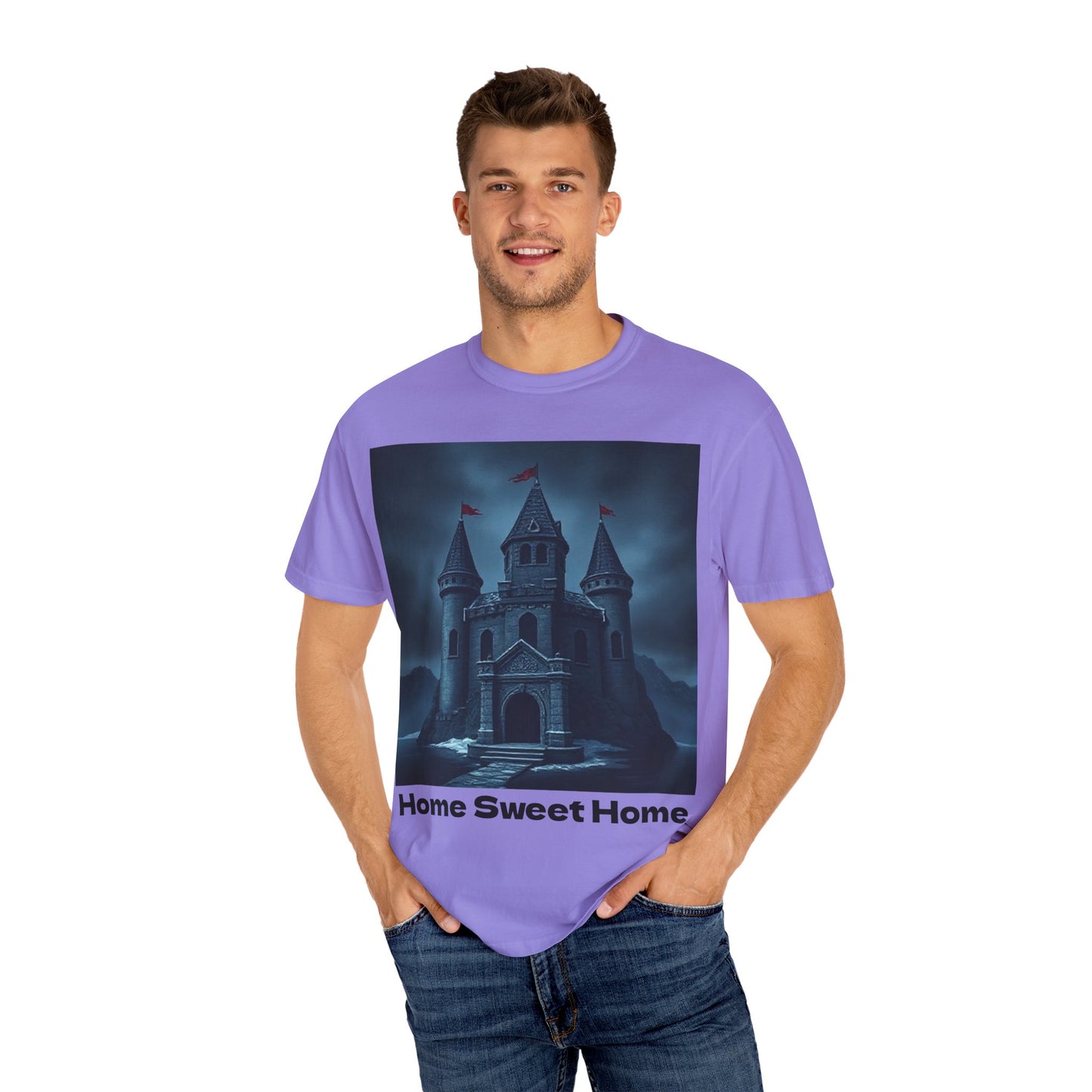 Home Sweet Home Castle T-Shirt | Cozy Unisex Tee | Fantasy Lover Gift, Housewarming Shirt, Casual Wear, Family Reunion