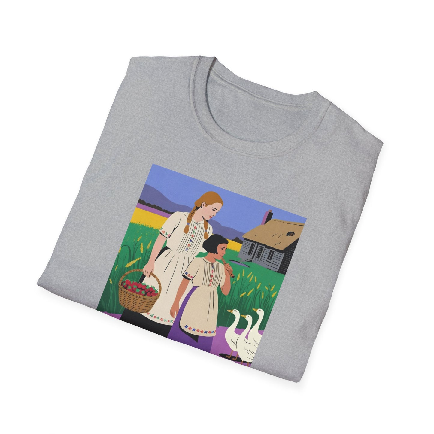 Farm Family T-Shirt, Unisex Softstyle Tee, Country Life Apparel, Gift for Farmers, Casual Wear, Family Gathering Outfit
