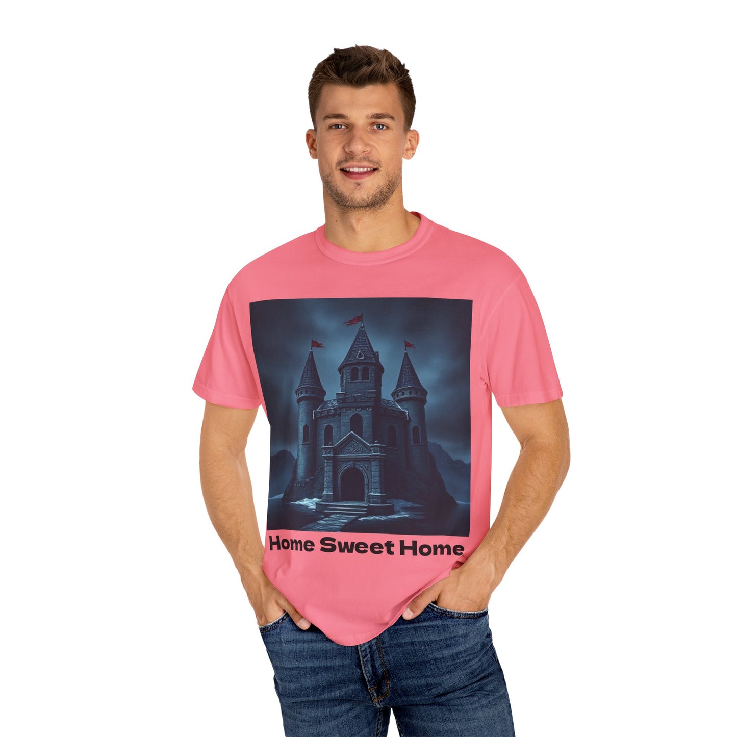 Home Sweet Home Castle T-Shirt | Cozy Unisex Tee | Fantasy Lover Gift, Housewarming Shirt, Casual Wear, Family Reunion