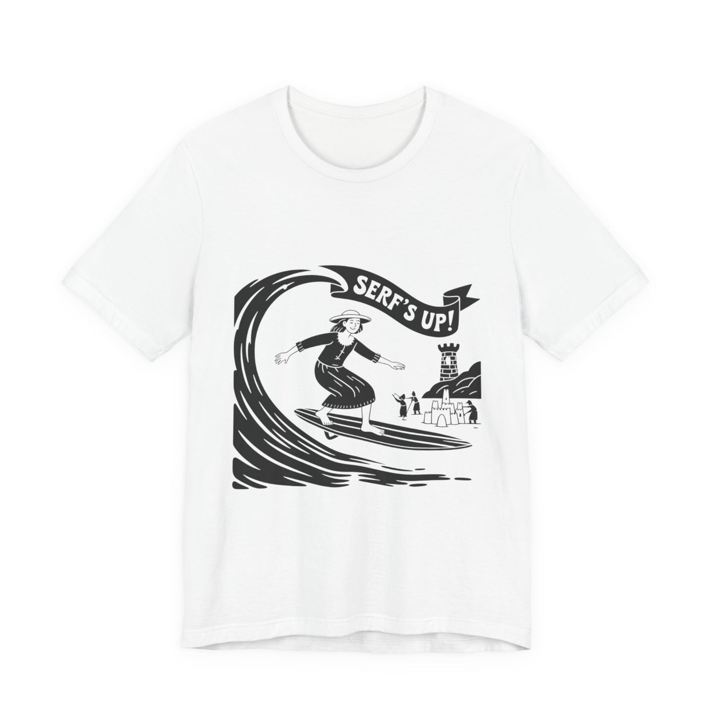 Surf's Up Unisex Tee - Perfect for Beach Days, Summer Parties, Surfing Enthusiasts, Casual Outings, Vacation Vibes