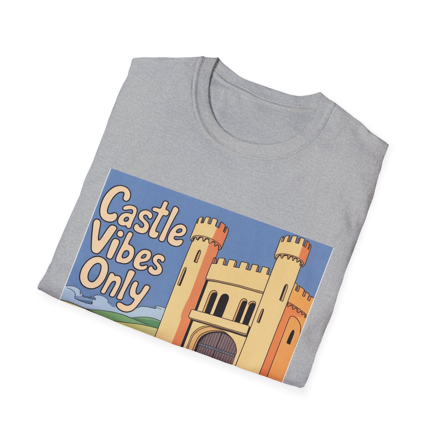Castle Vibes Unisex T-Shirt, Fun Graphic Tee for Castle Lovers, Casual Wear, Gift for Travelers, Adventure Apparel