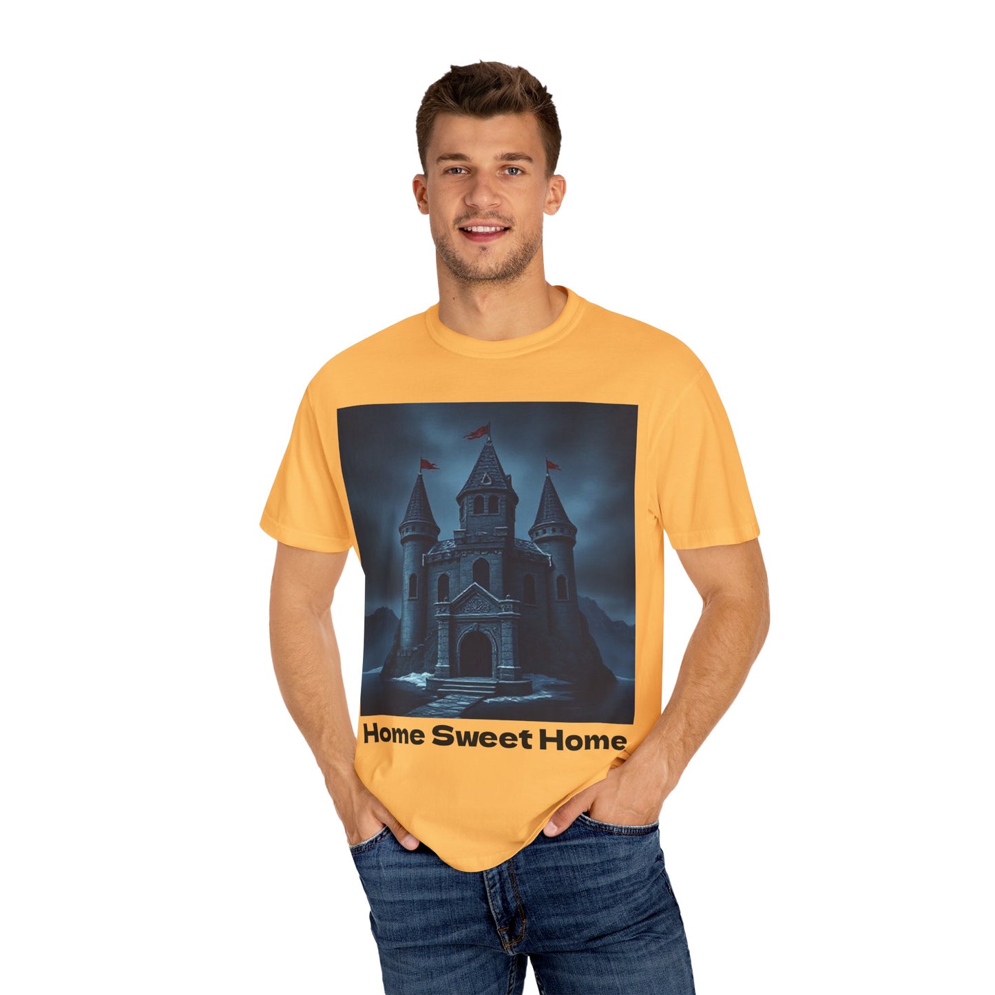 Home Sweet Home Castle T-Shirt | Cozy Unisex Tee | Fantasy Lover Gift, Housewarming Shirt, Casual Wear, Family Reunion