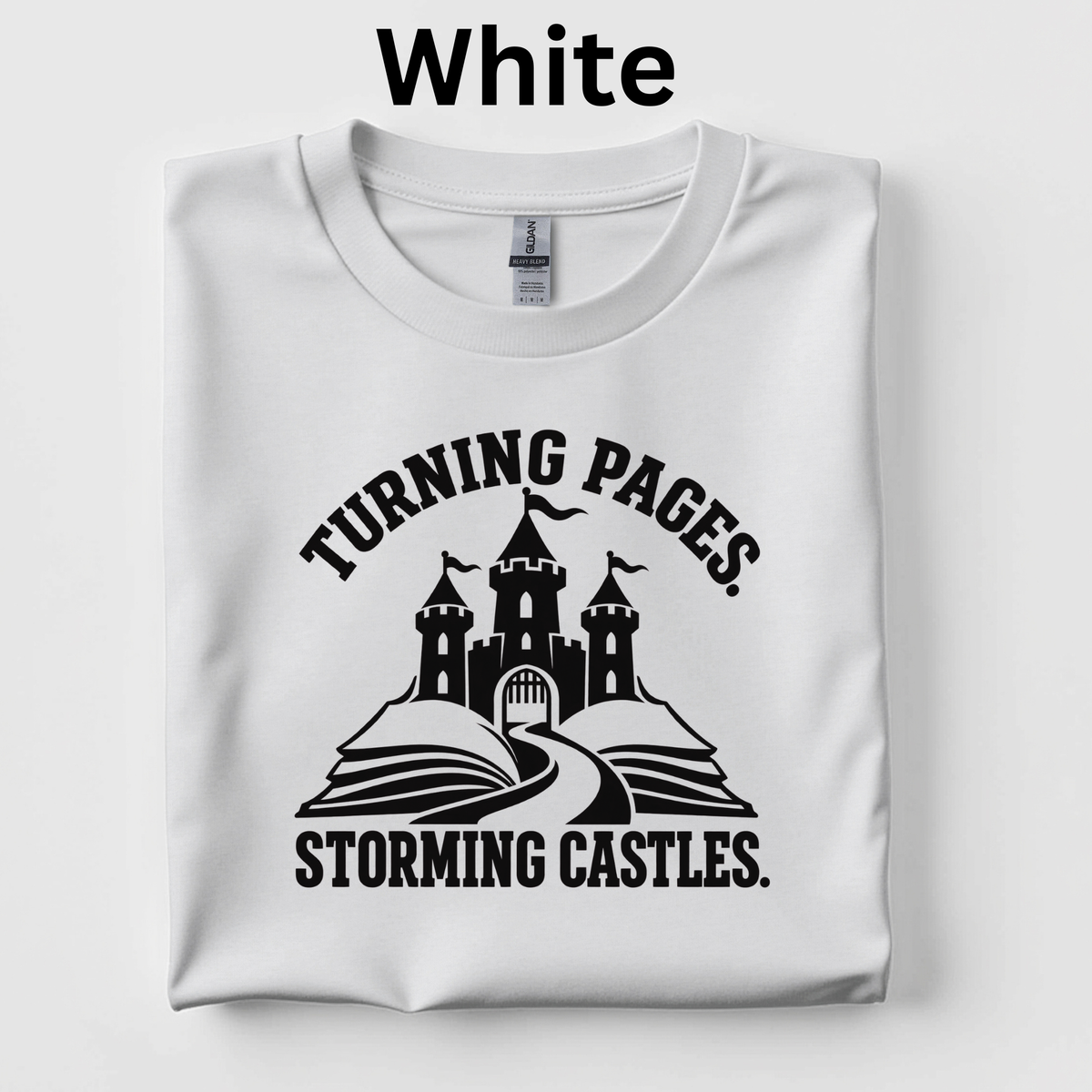 Turning Pages, Storming Castles T-Shirt – CKLA Grade 4 Middle Ages Teacher Tee