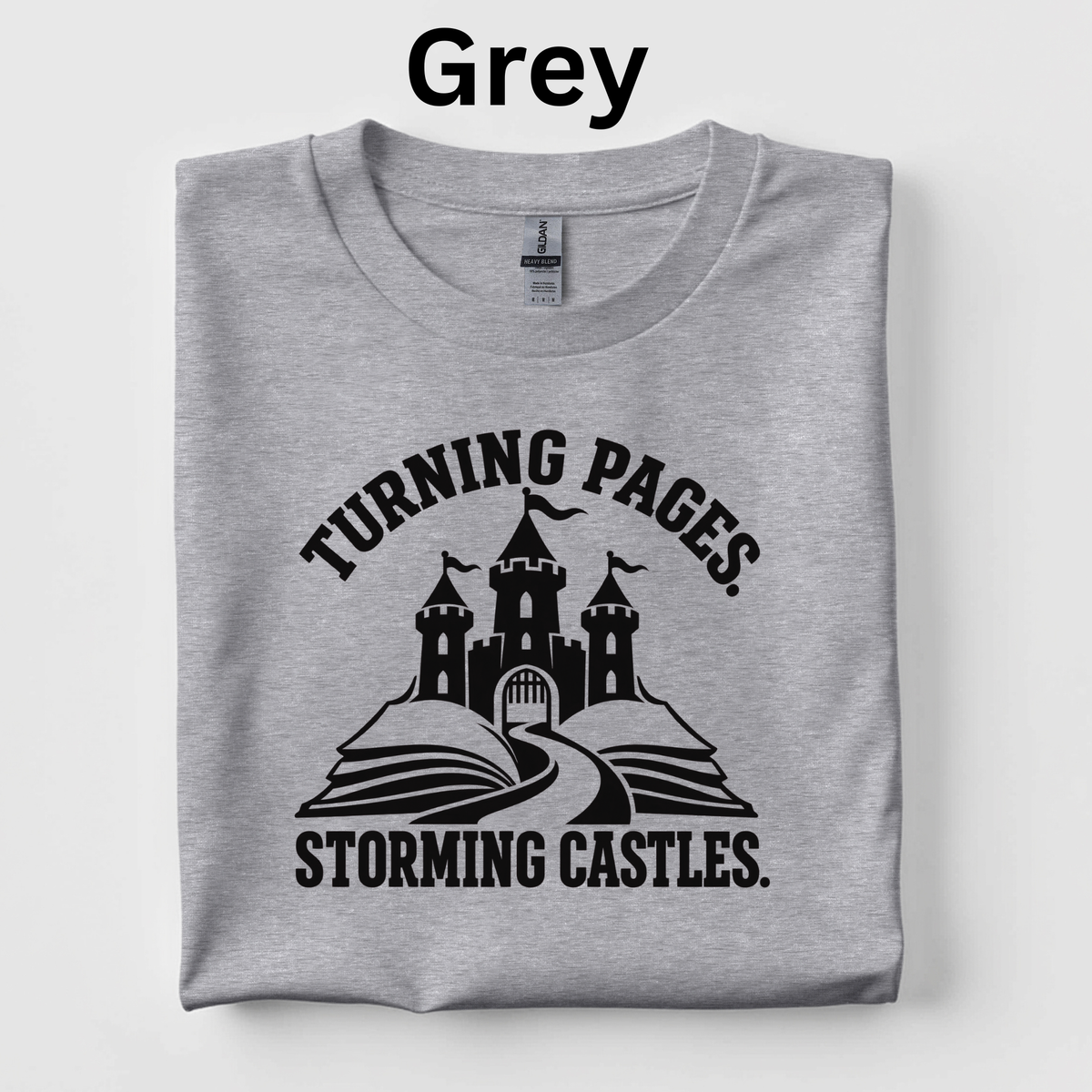 Turning Pages, Storming Castles T-Shirt – CKLA Grade 4 Middle Ages Teacher Tee