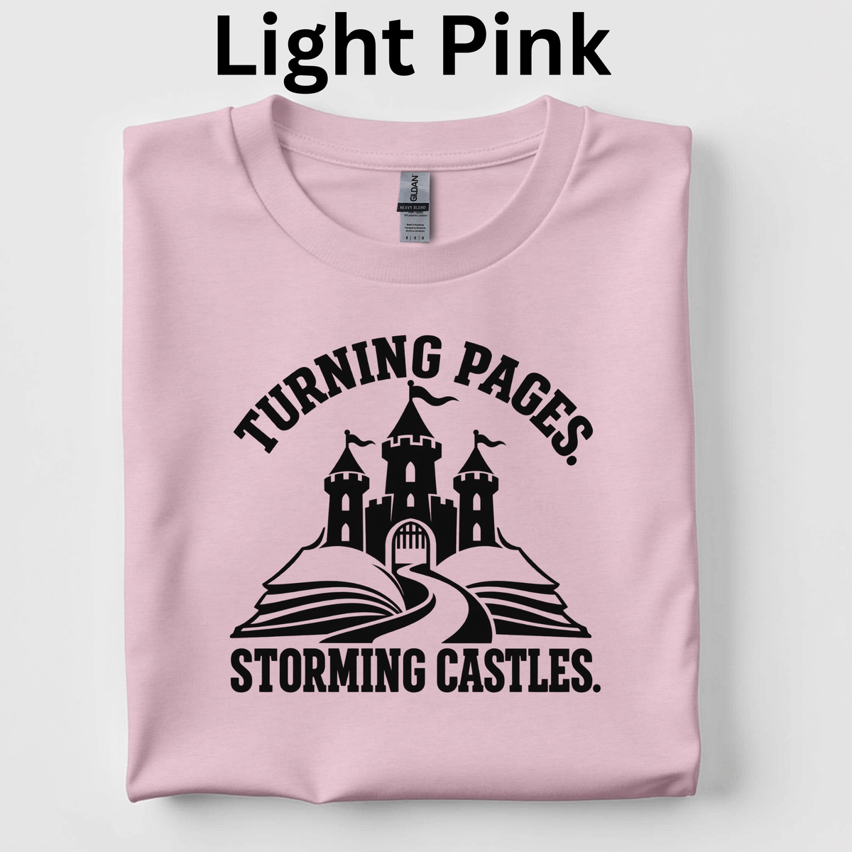 Turning Pages, Storming Castles T-Shirt – CKLA Grade 4 Middle Ages Teacher Tee