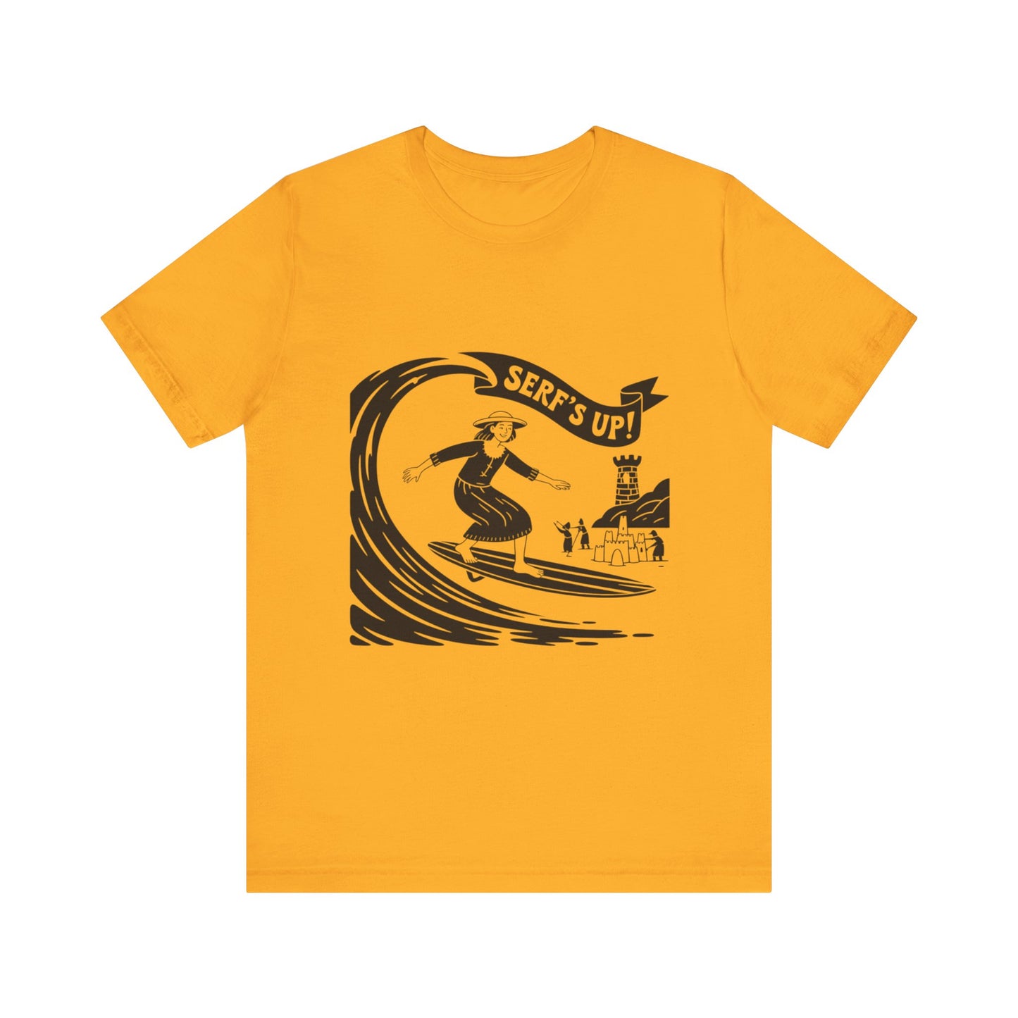 Surf's Up Unisex Tee - Perfect for Beach Days, Summer Parties, Surfing Enthusiasts, Casual Outings, Vacation Vibes