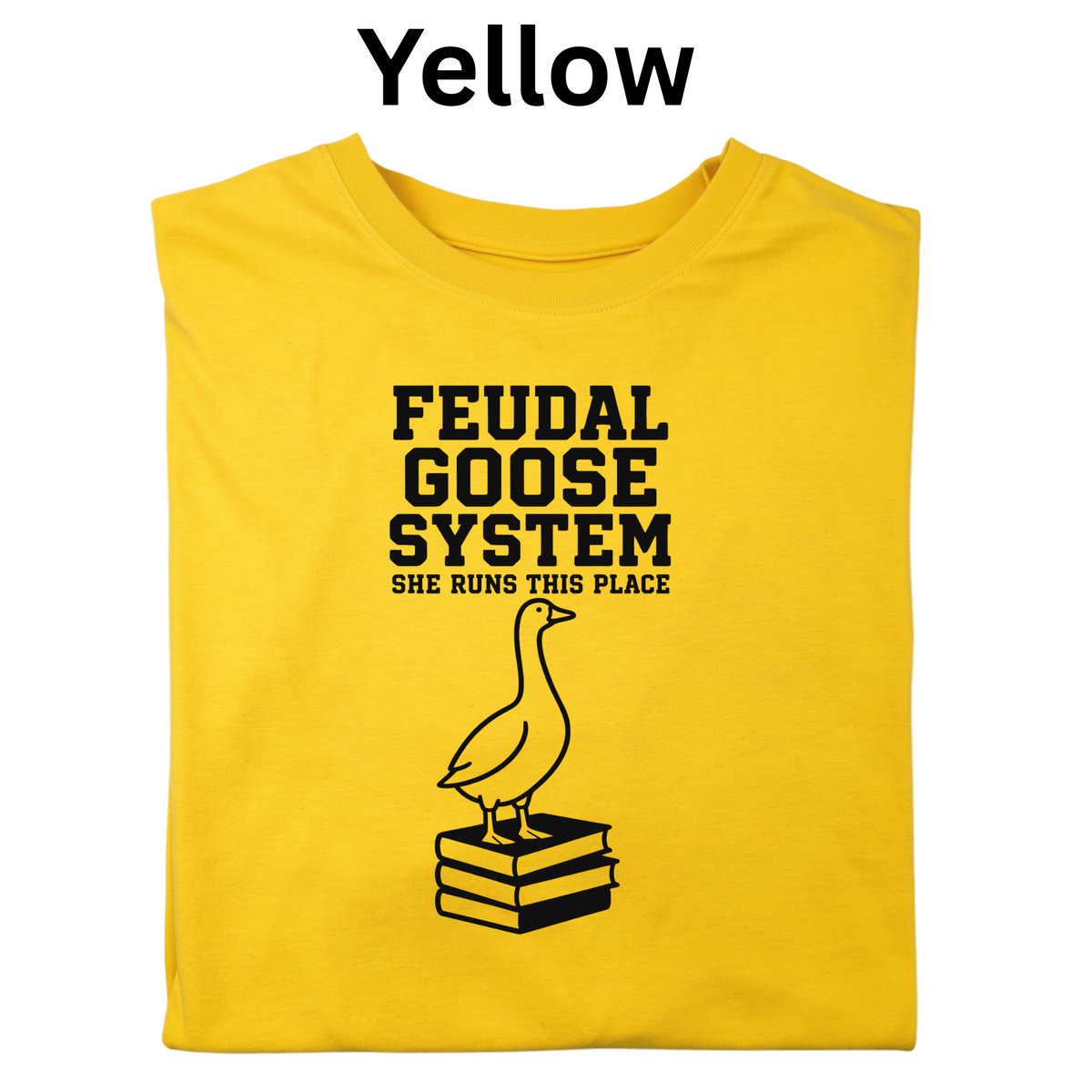 Feudal Goose System Teacher Shirt | Funny Medieval Goose T-Shirt | Feudalism History Classroom Tee