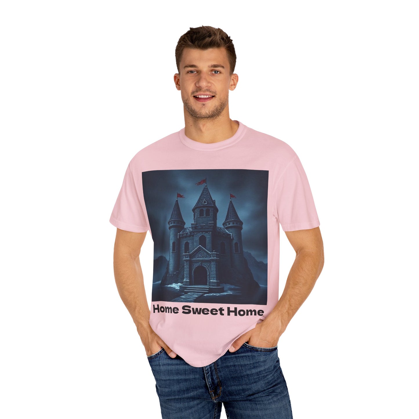 Home Sweet Home Castle T-Shirt | Cozy Unisex Tee | Fantasy Lover Gift, Housewarming Shirt, Casual Wear, Family Reunion