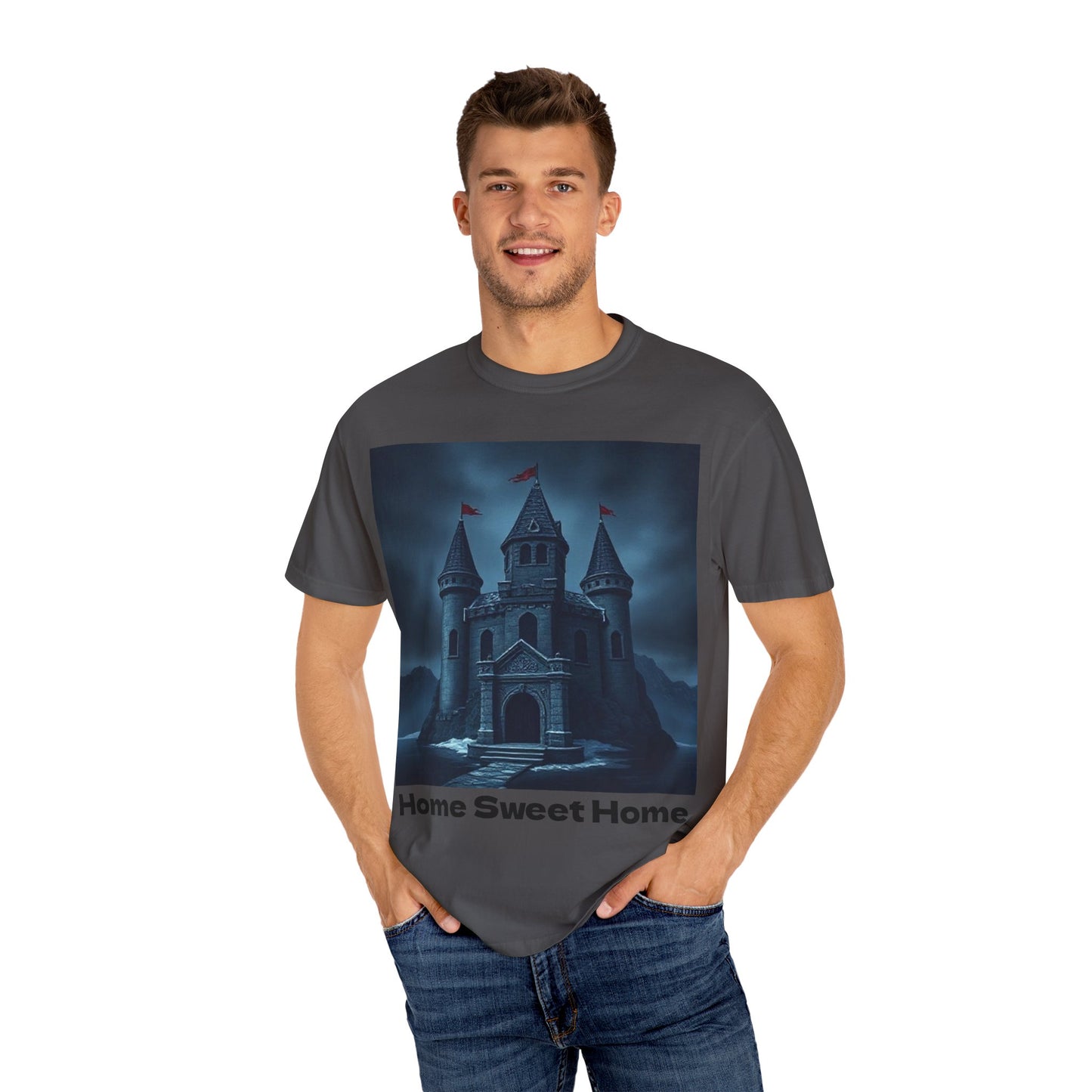 Home Sweet Home Castle T-Shirt | Cozy Unisex Tee | Fantasy Lover Gift, Housewarming Shirt, Casual Wear, Family Reunion