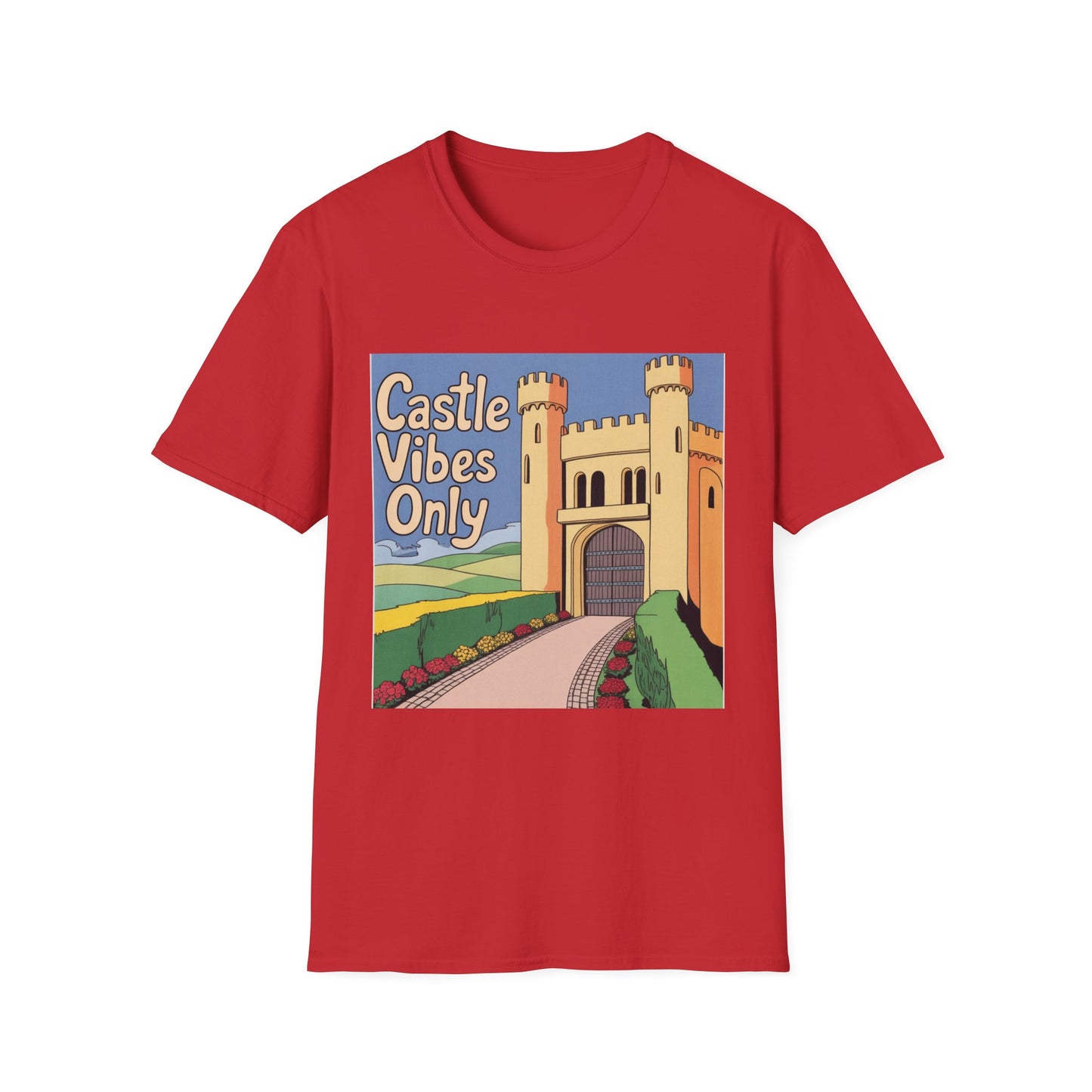 Castle Vibes Unisex T-Shirt, Fun Graphic Tee for Castle Lovers, Casual Wear, Gift for Travelers, Adventure Apparel