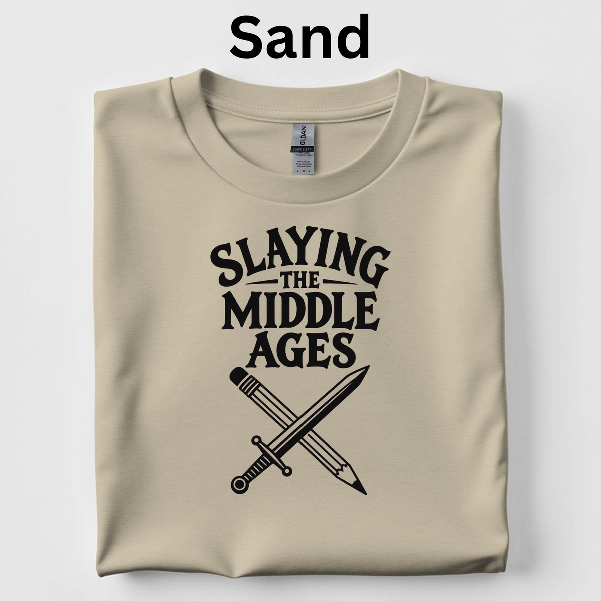 Slaying the Middle Ages Teacher Shirt | Slay the Day Medieval History T-Shirt | 4th Grade Classroom Tee