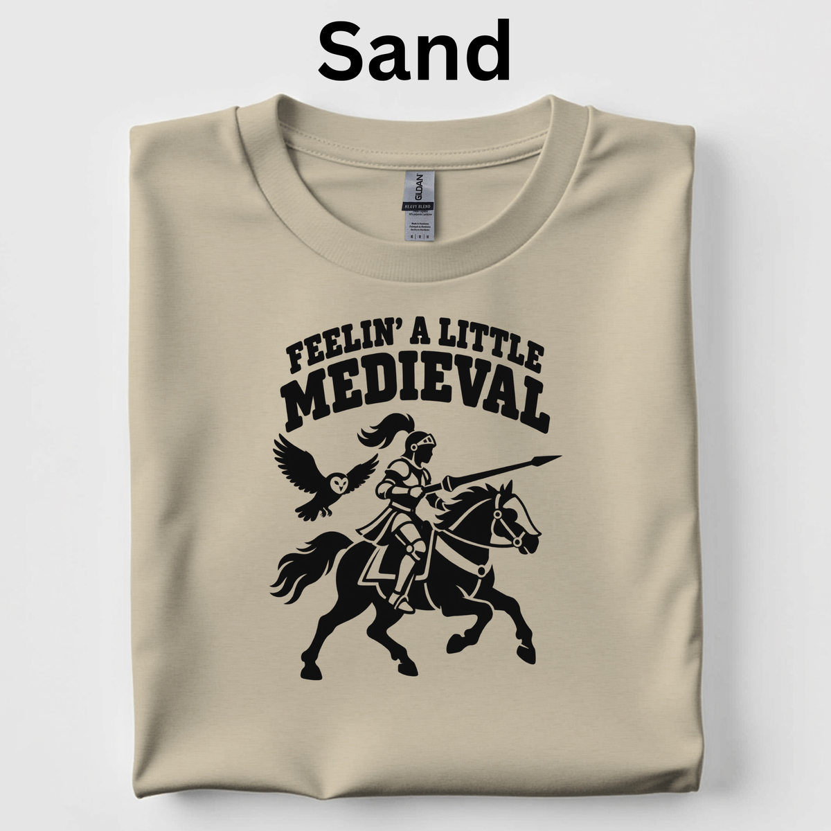 Feelin’ a Little Medieval Teacher Shirt | Humorous Knight T-Shirt | Middle Ages History Classroom Tee