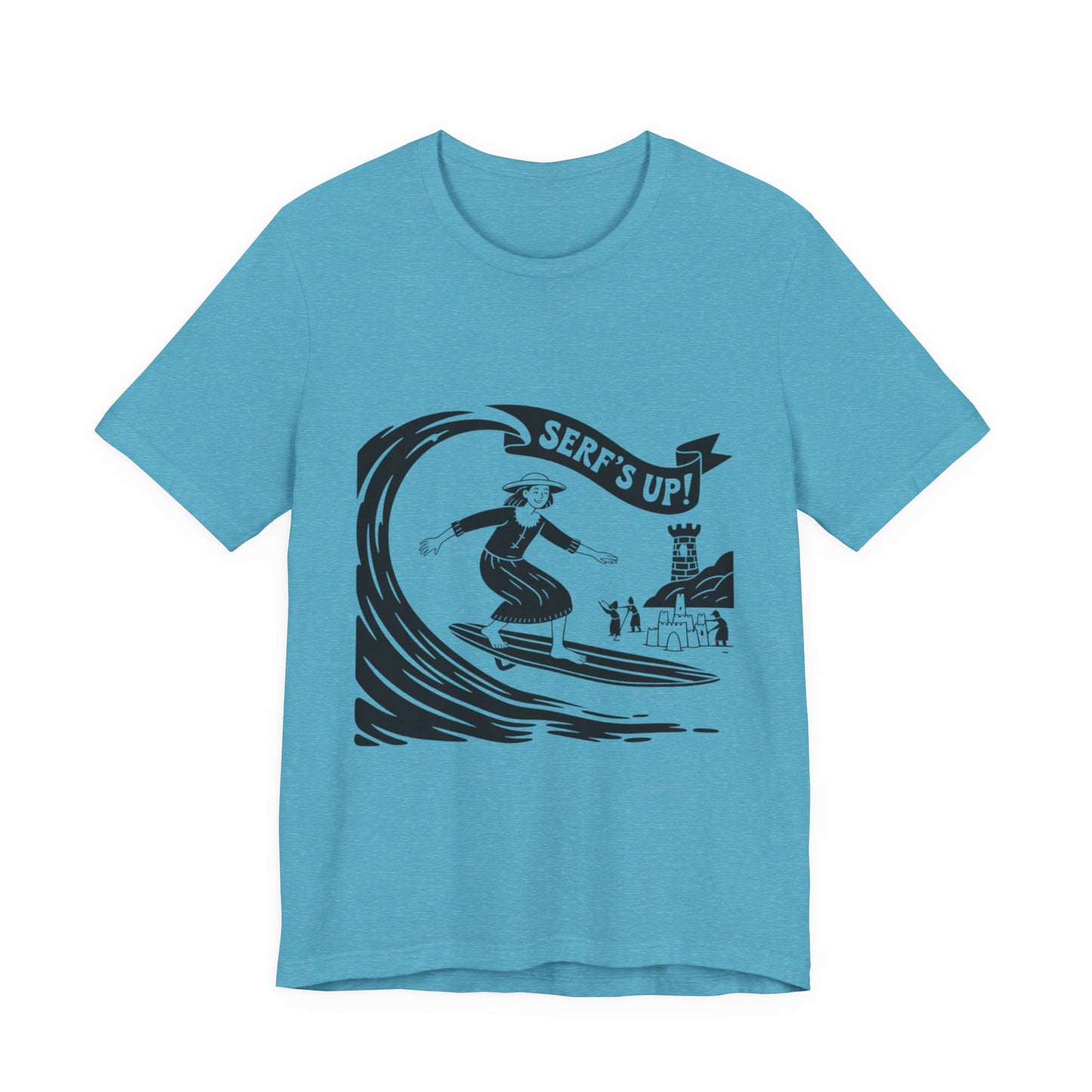 Surf's Up Unisex Tee - Perfect for Beach Days, Summer Parties, Surfing Enthusiasts, Casual Outings, Vacation Vibes