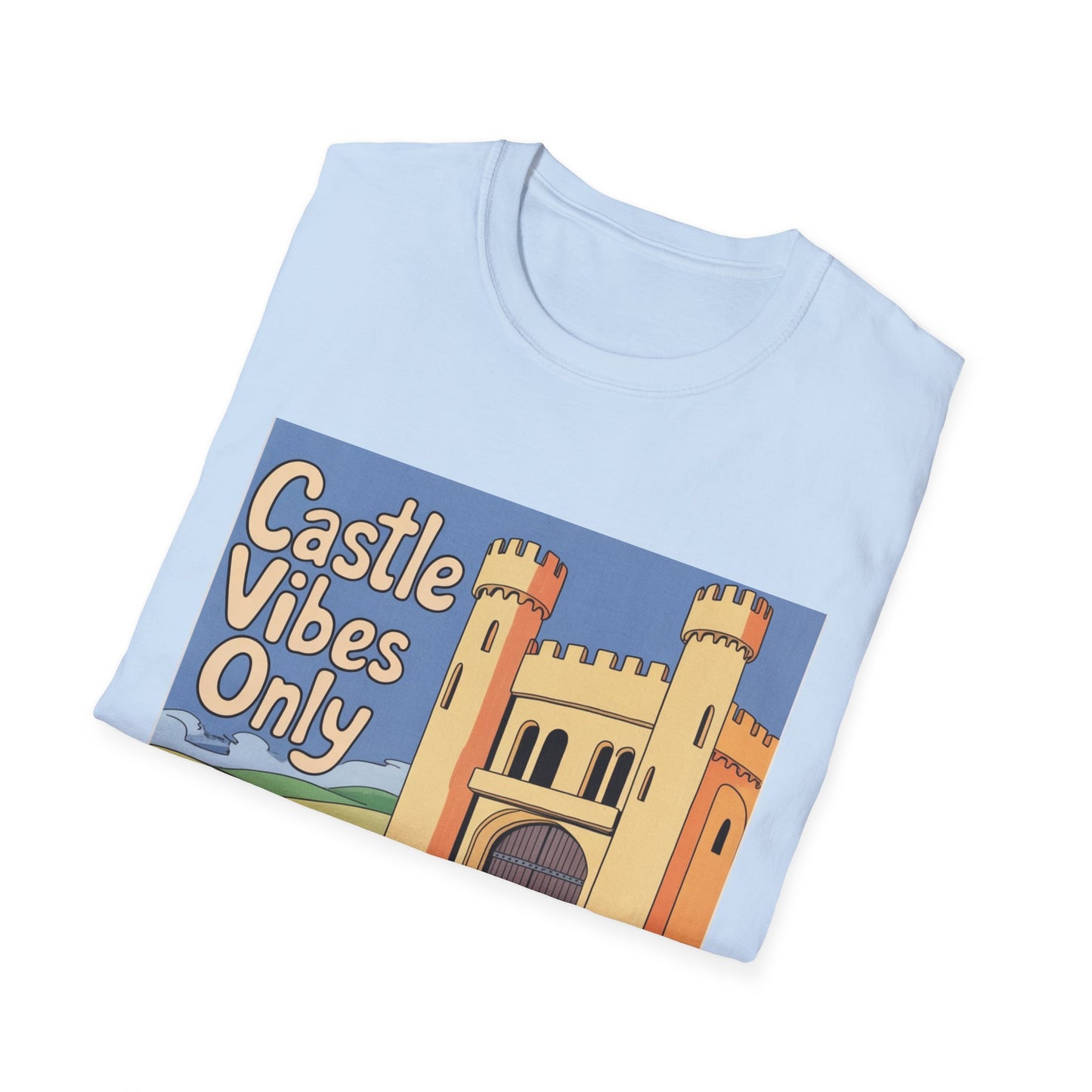 Castle Vibes Unisex T-Shirt, Fun Graphic Tee for Castle Lovers, Casual Wear, Gift for Travelers, Adventure Apparel